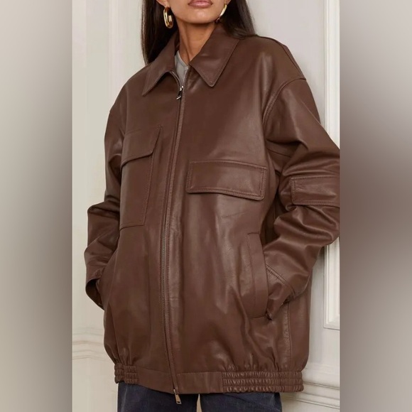 Tibi Jackets & Blazers - Tibi aviator leather jacket